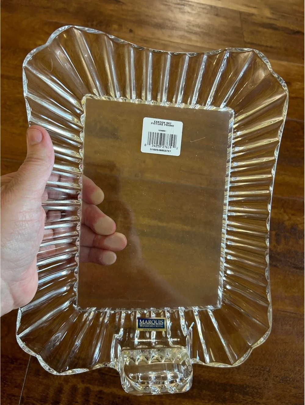 Marquis by Waterford Crystal Easton 5x7 Picture Frame Made in Germany